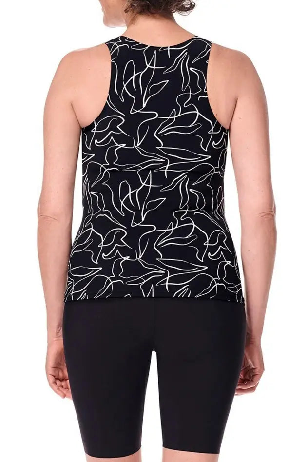 Lagos Tankini - black/white