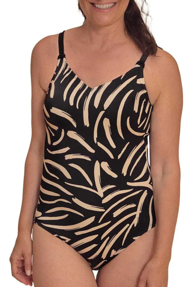 Turin One-Piece - black/quartz sand