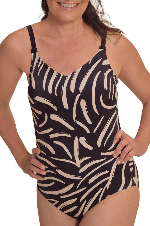 Turin One-Piece - black/quartz sand