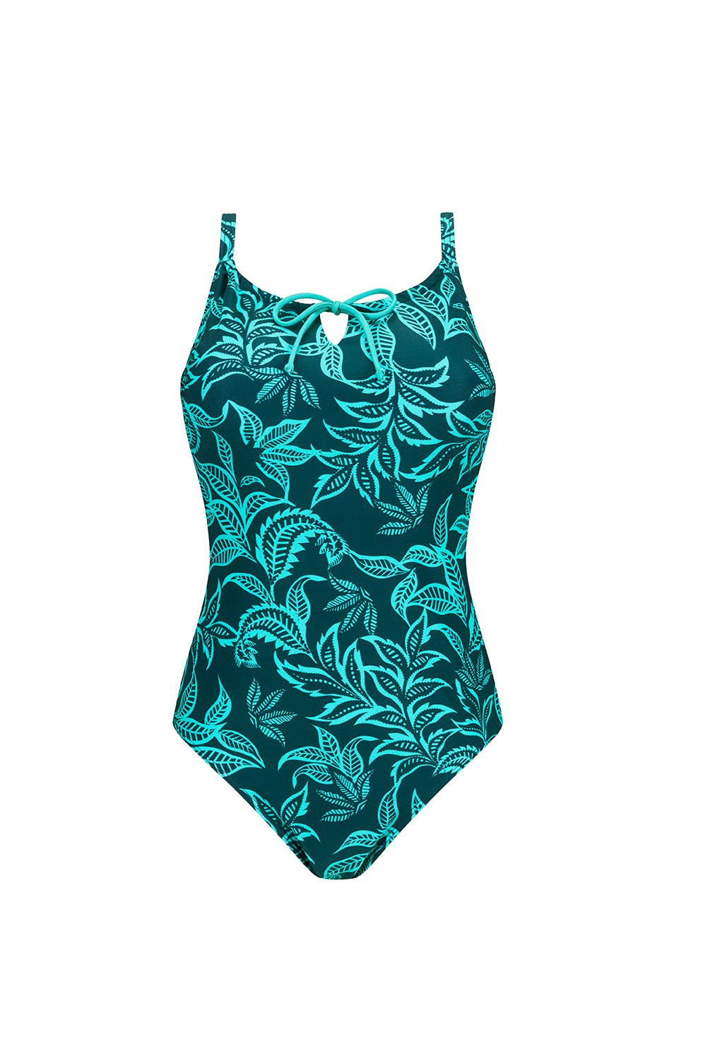 Salerno One-Piece - deep emerald/light jade