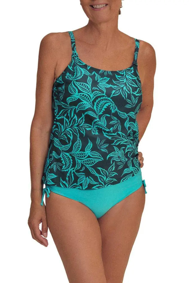 Salerno Tankini - deep emerald/light jade