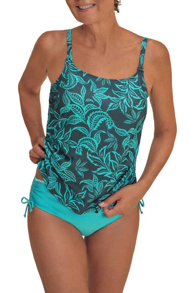 Salerno Tankini - deep emerald/light jade
