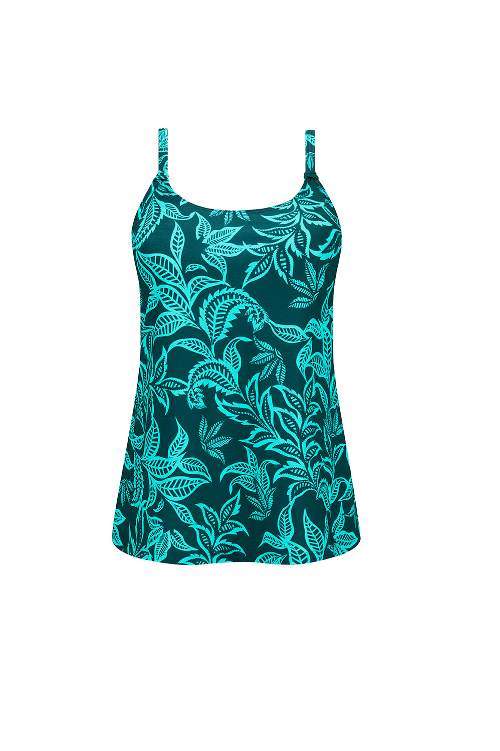 Salerno Tankini Top - deep emerald/light jade
