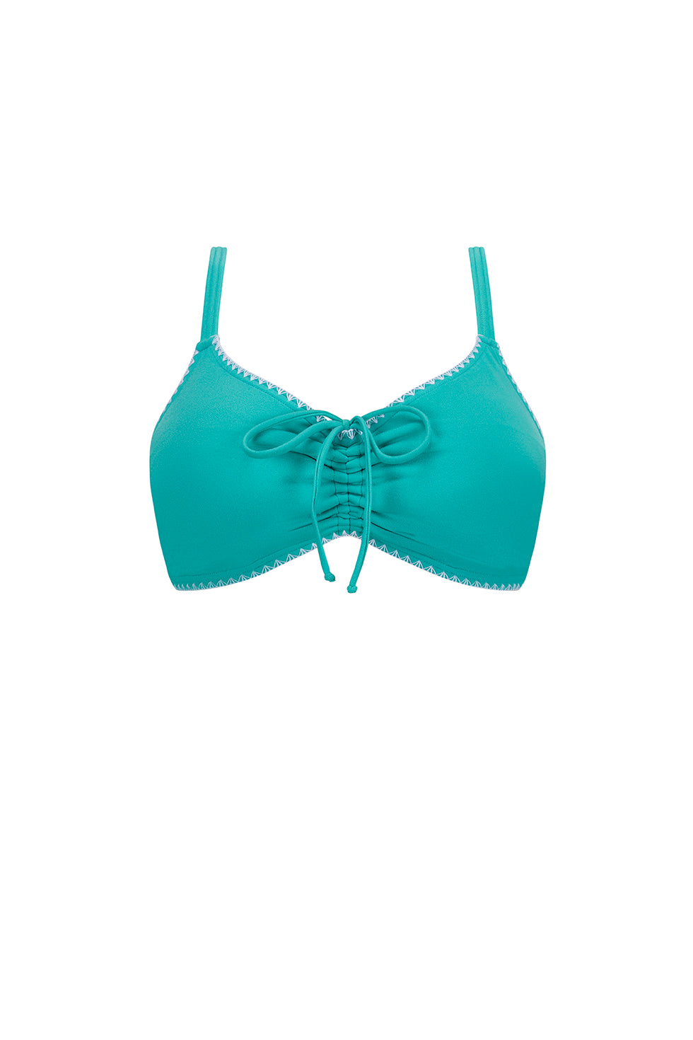 Salerno Soft Bikini Top - light jade/white