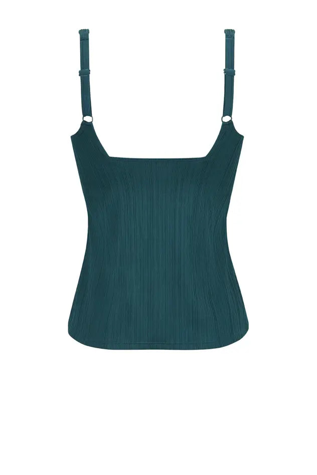 Treviso Tankini Top - deep emerald