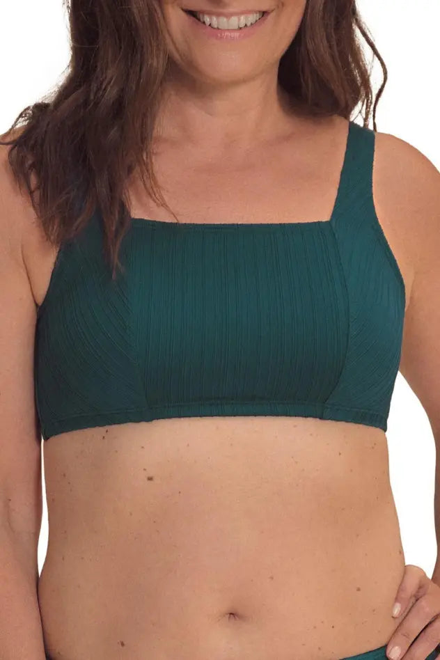 Treviso Soft Bikini Top - deep emerald