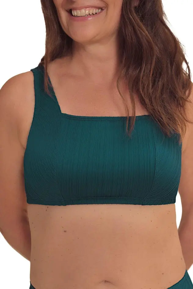 Treviso Soft Bikini Top - deep emerald