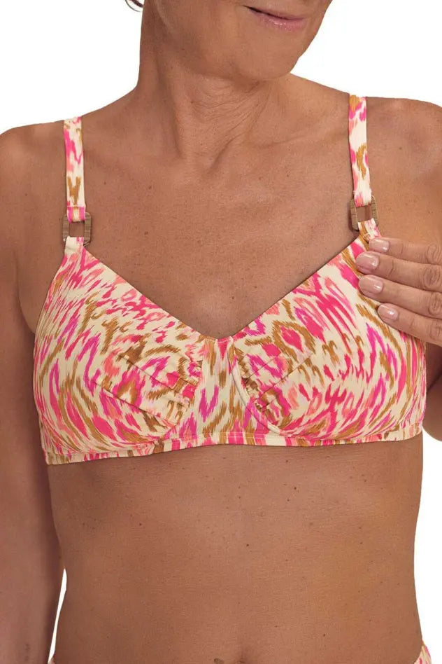 Istria Soft Bikini Padded Top - grapefruit/multi