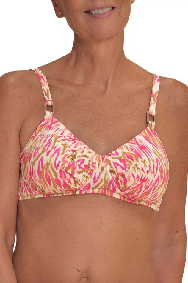 Istria Soft Bikini Padded Top - grapefruit/multi
