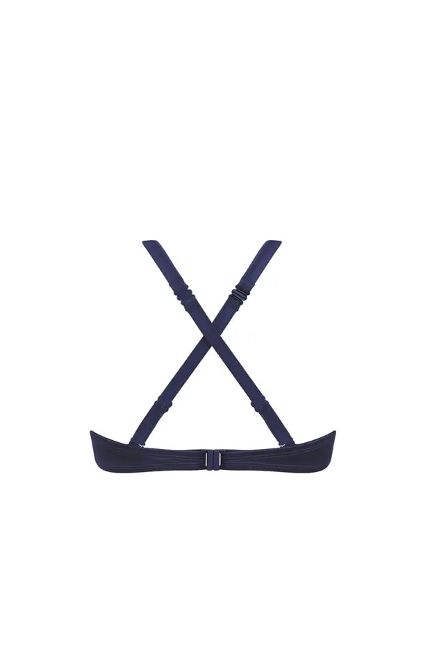 Lazio Soft Bikini Top - dark blue