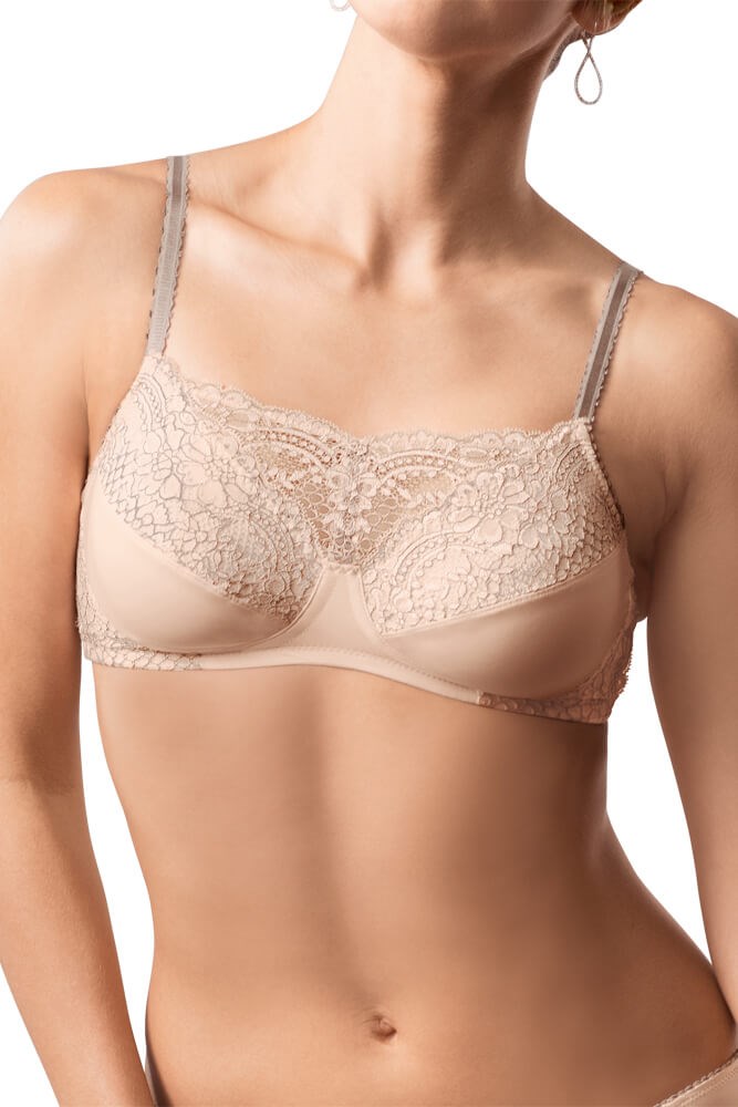 Alina Wire-Free Bra - light rose/ grey