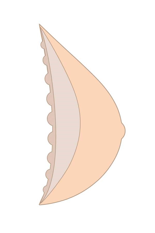 Energy Light 2U Breast Form - ivory