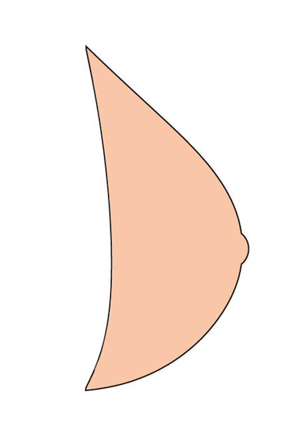 Essential Light 3E Breast Form - ivory, left