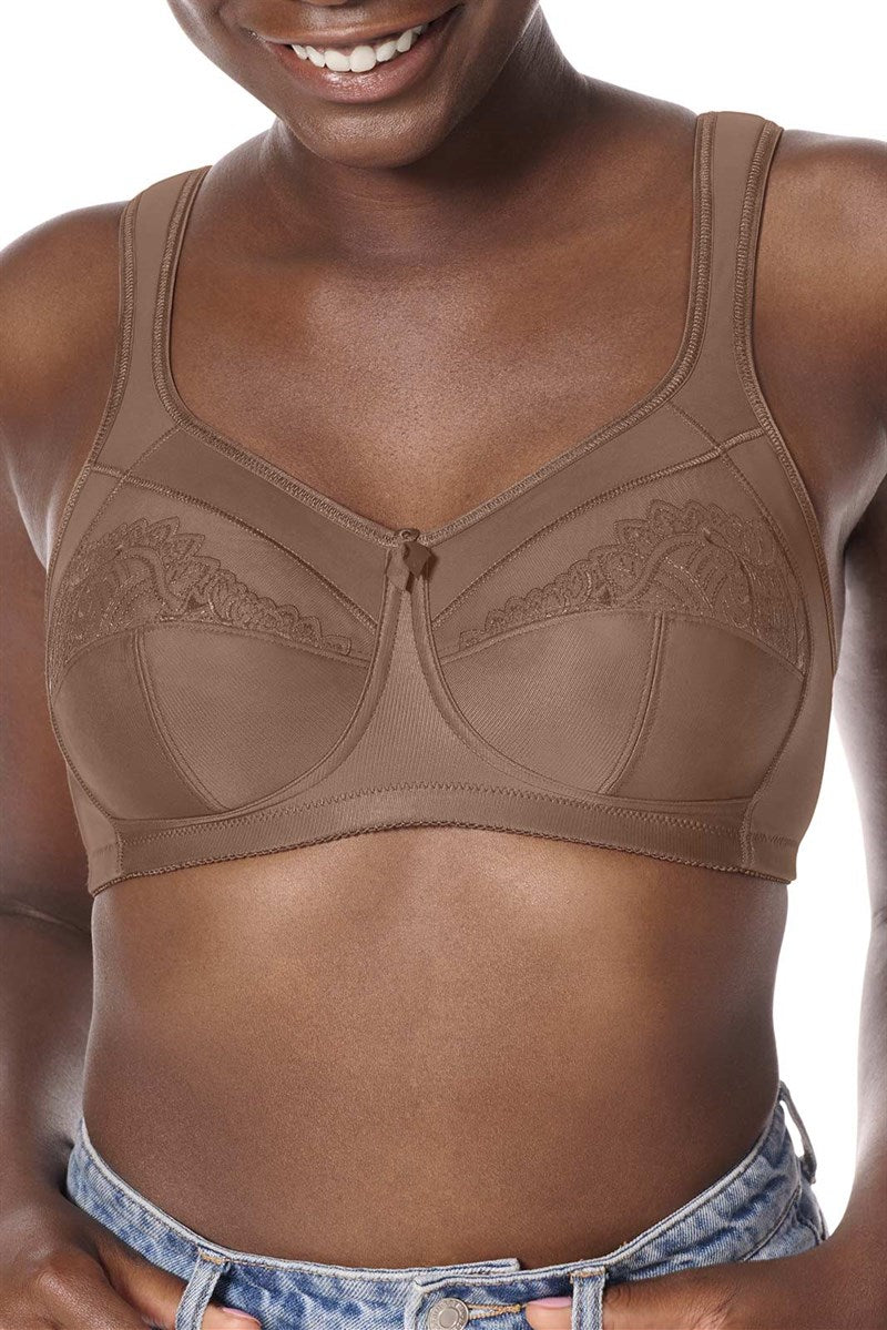 Isadora Wire-Free Bra - mocha