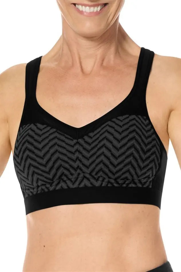 Jolie Wire-Free Bra - black/grey