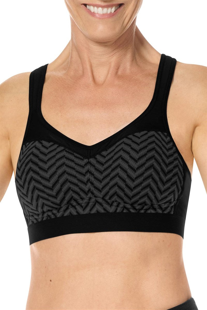Jolie Wire-Free Bra - black/grey
