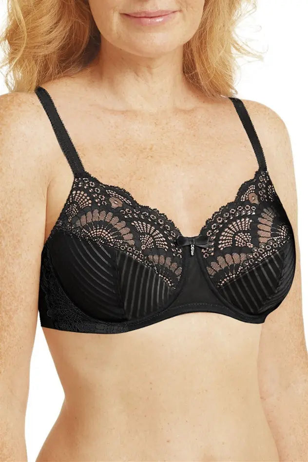 Karolina Padded Wire-Free Bra - black/sand