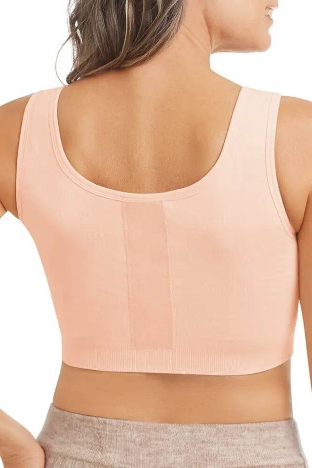 Leyla Post Surgery Bra with Front Closure - blush