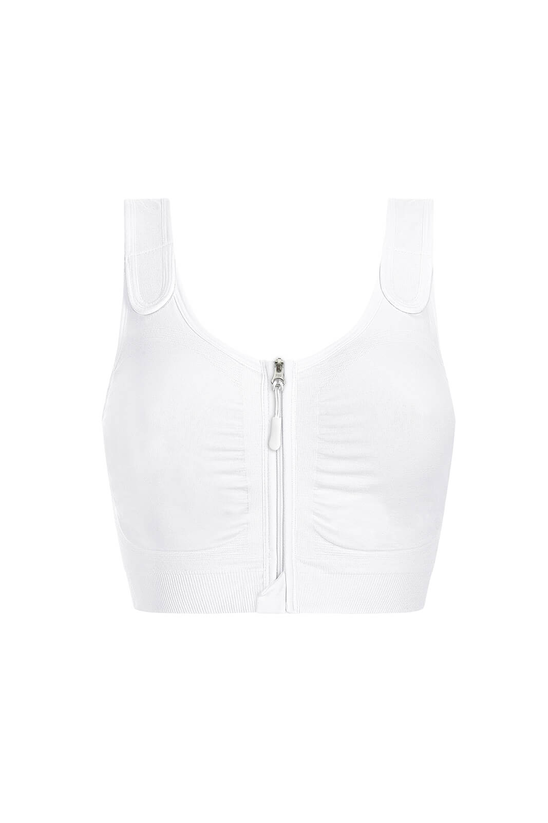 Leyla Post Surgery Bra with Front Closure - white