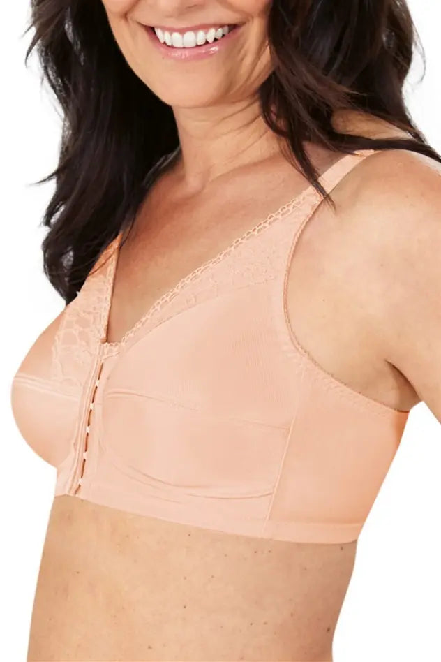 Nancy Wire-Free Front Closure Bra - blush