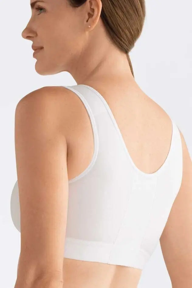 Sarah Wire-Free Front Closure Bra - white